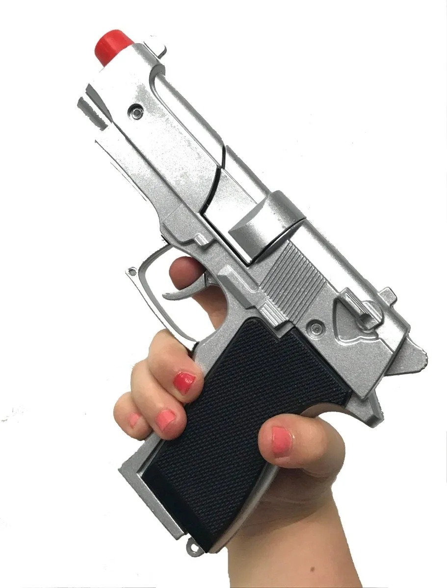 Die Cast Metal Revolver Cap Gun & 8 Ring Caps