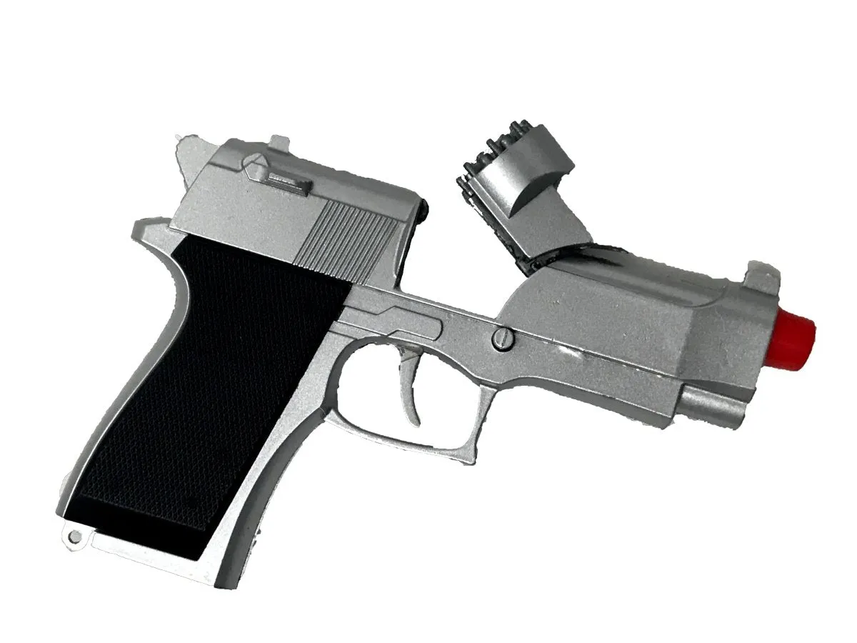 Die Cast Metal Revolver Cap Gun & 8 Ring Caps