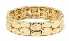 Double Bar Bracelet Gold