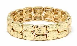 Double Bar Bracelet Gold
