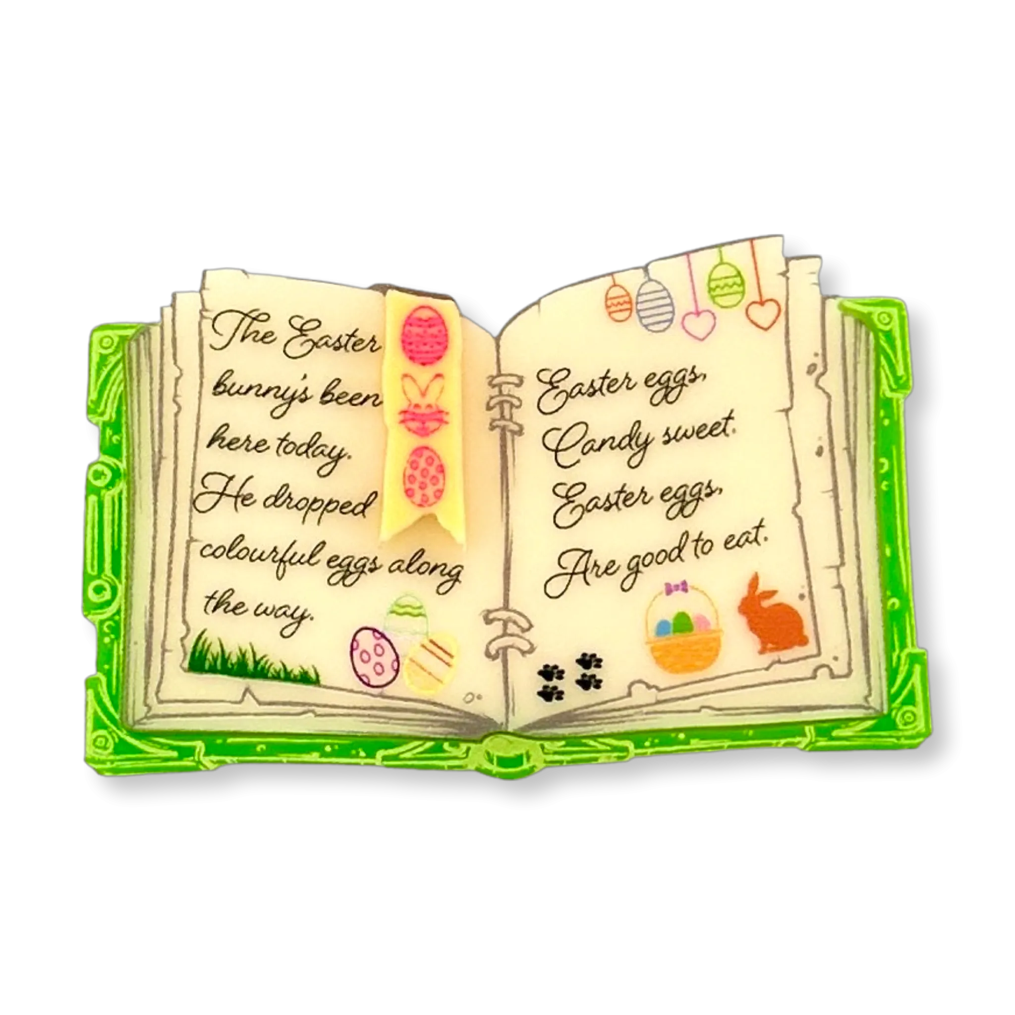 Easter egg instruction book - brooch - Set of 4