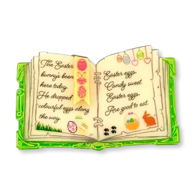 Easter egg instruction book - brooch - Set of 4