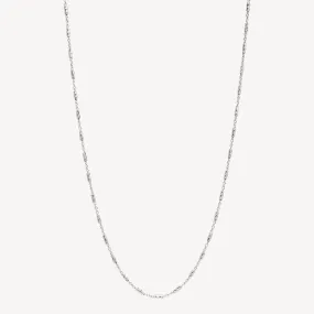 Equilibrium Silver Chain Necklace 60cm
