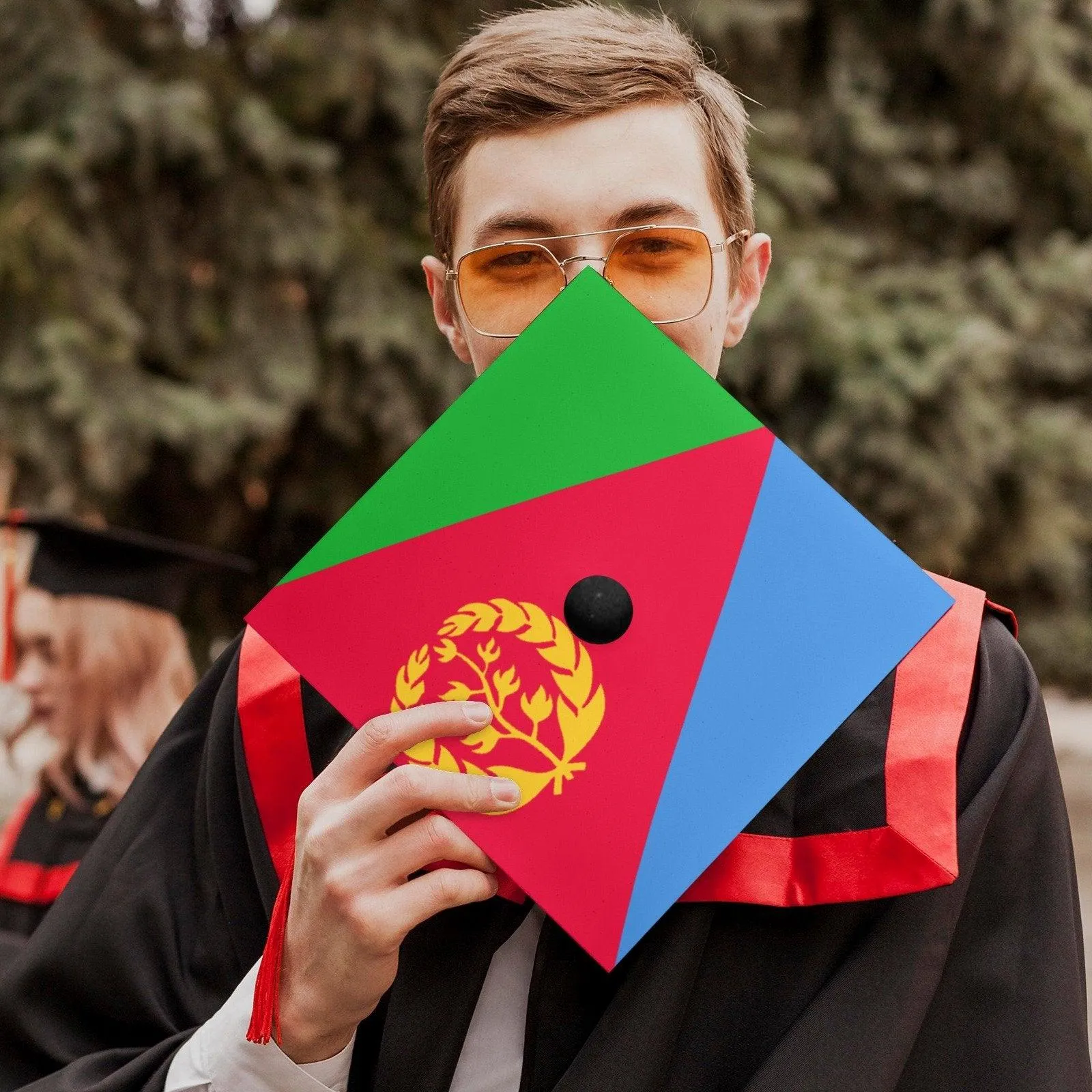 Eritrean Flag Graduation Cap Topper