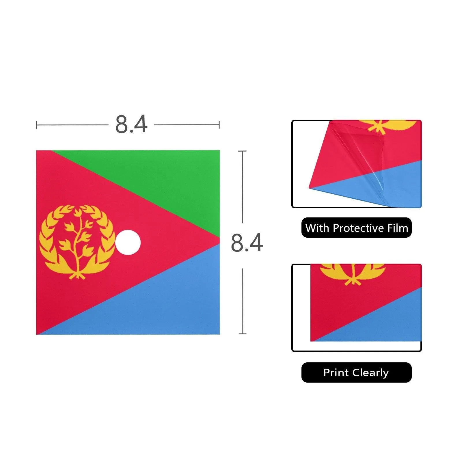 Eritrean Flag Graduation Cap Topper