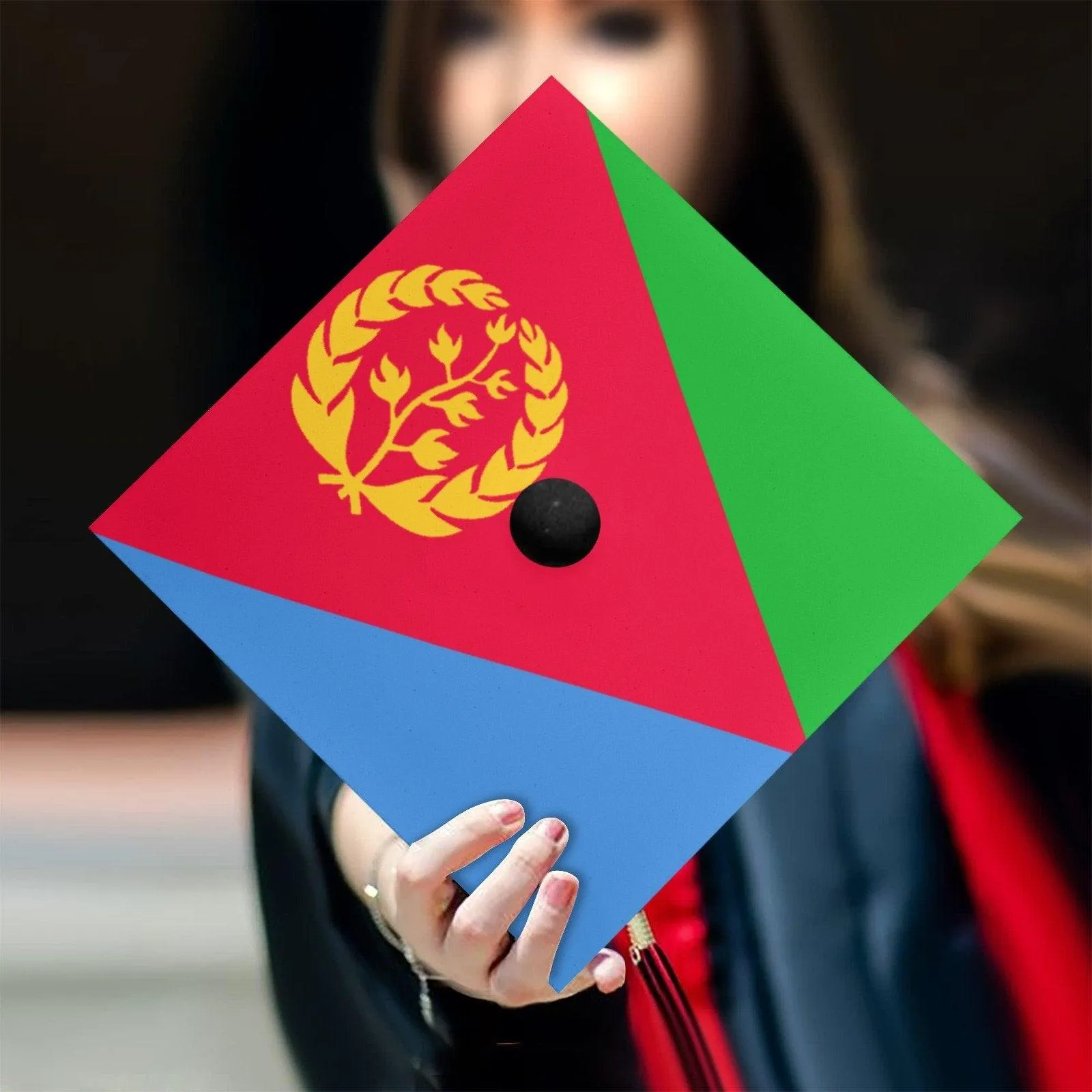 Eritrean Flag Graduation Cap Topper