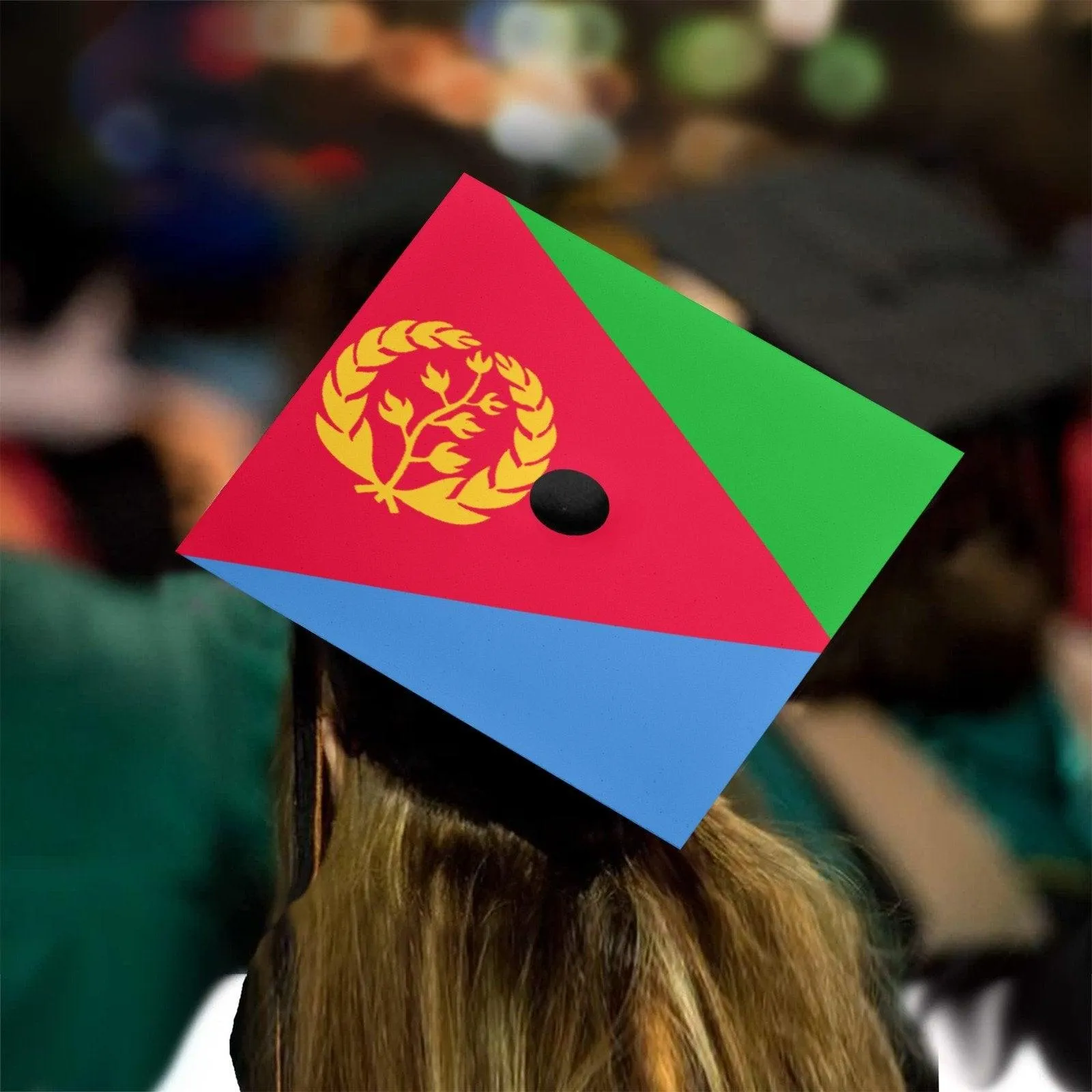 Eritrean Flag Graduation Cap Topper