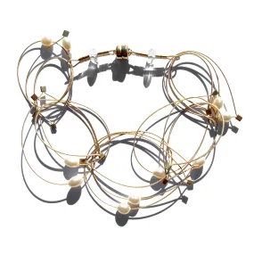Feather Teardrop Bracelet with Stones