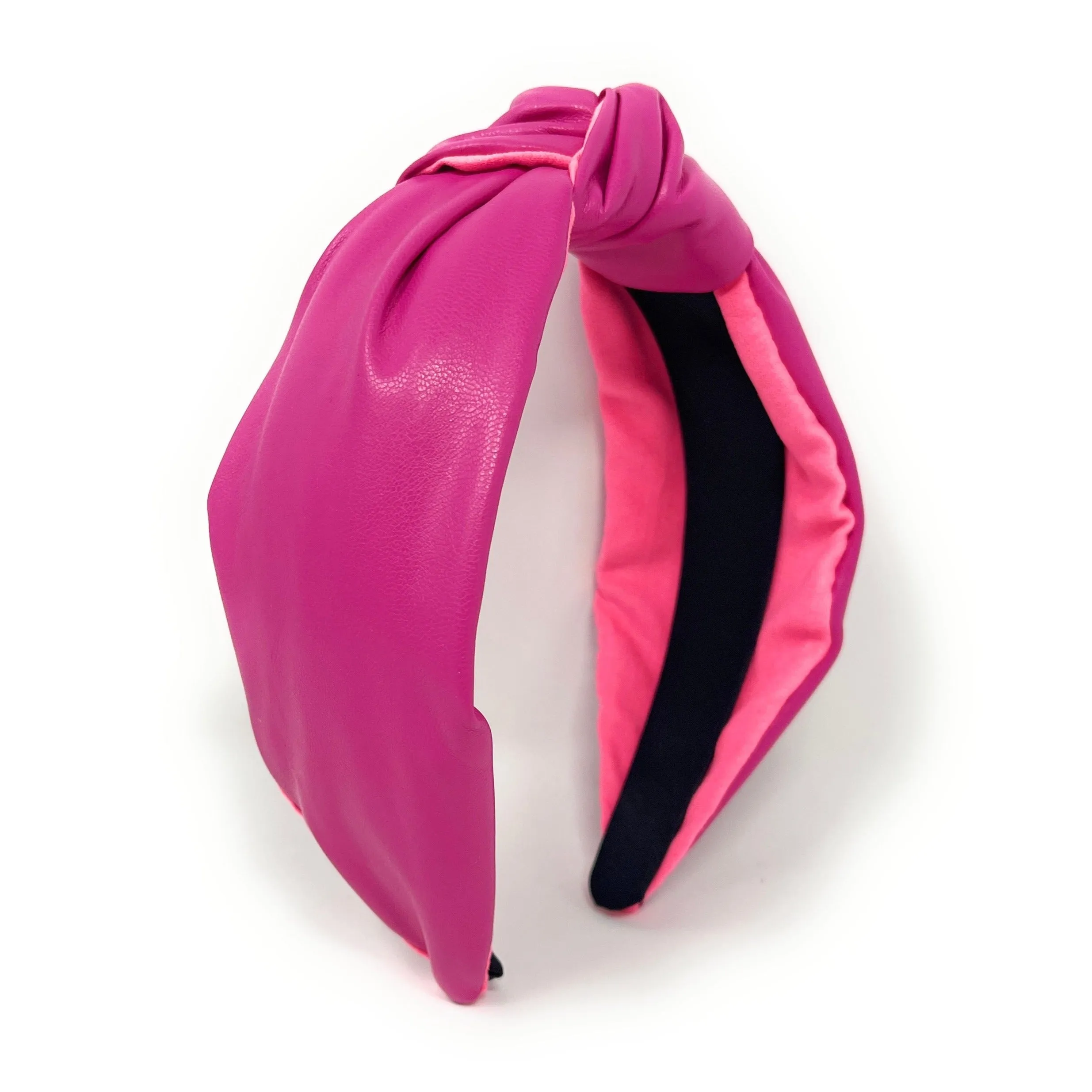 Fuchsia Vegan Knot Headband