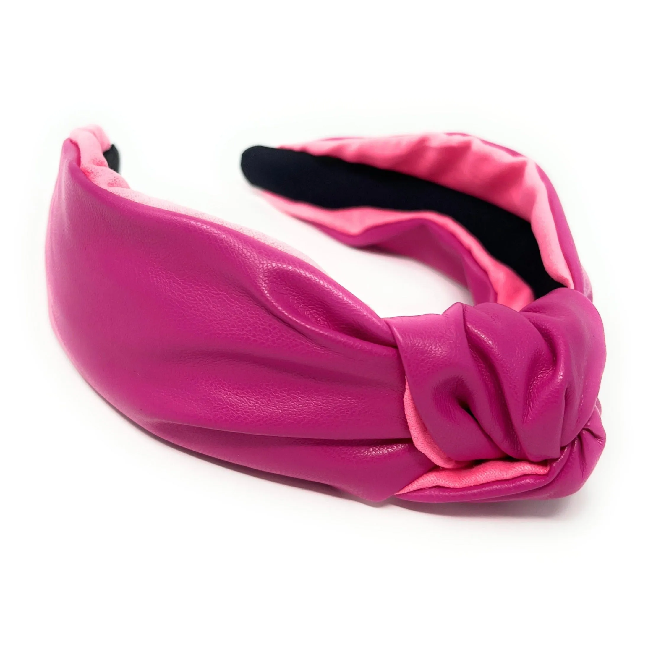 Fuchsia Vegan Knot Headband