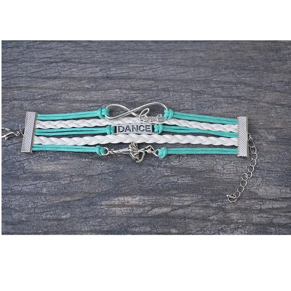 Girls Dance Infinity Bracelet - Choose Colors