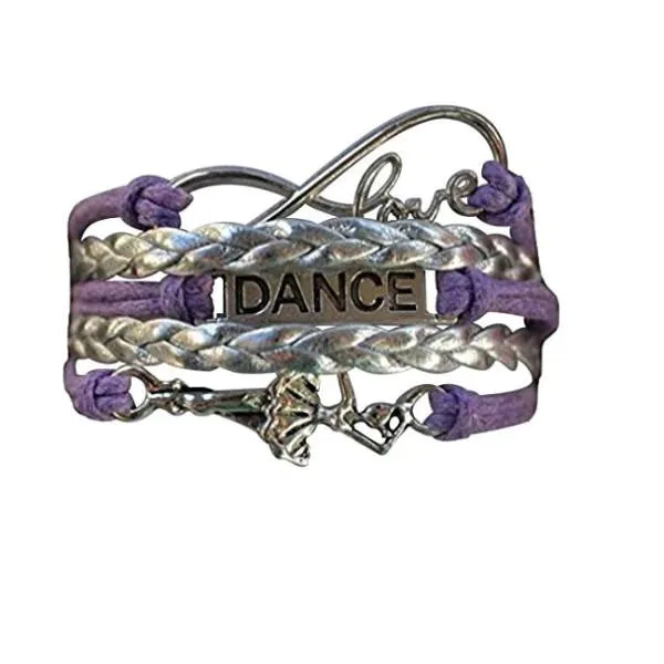 Girls Dance Infinity Bracelet - Choose Colors