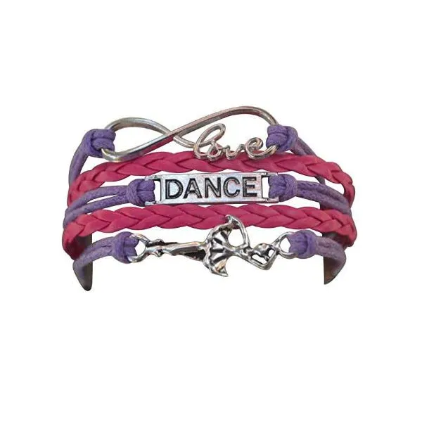 Girls Dance Infinity Bracelet - Choose Colors