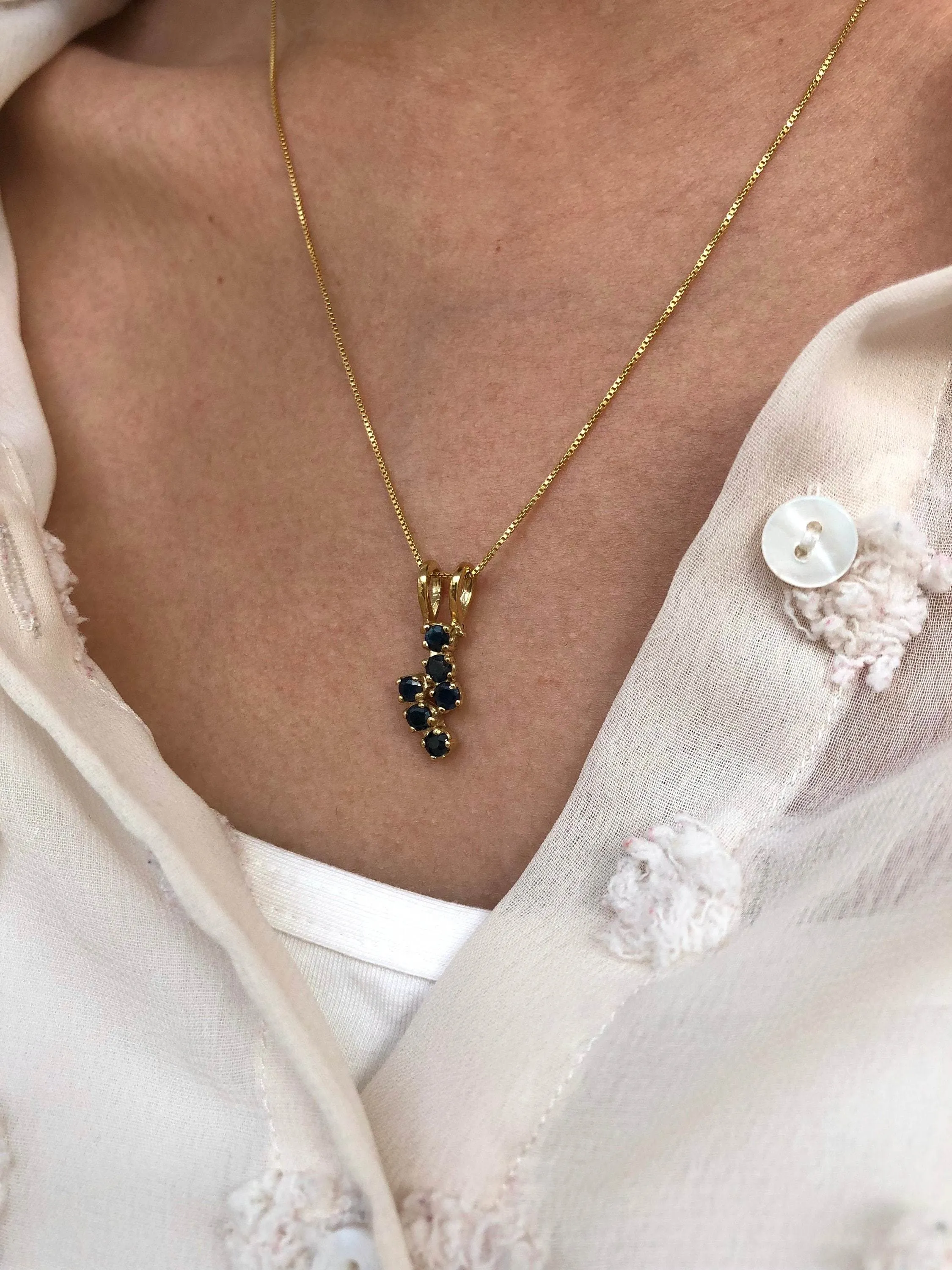 Gold Ruby Pendant - Natural Ruby Necklace, July Birthstone Pendant