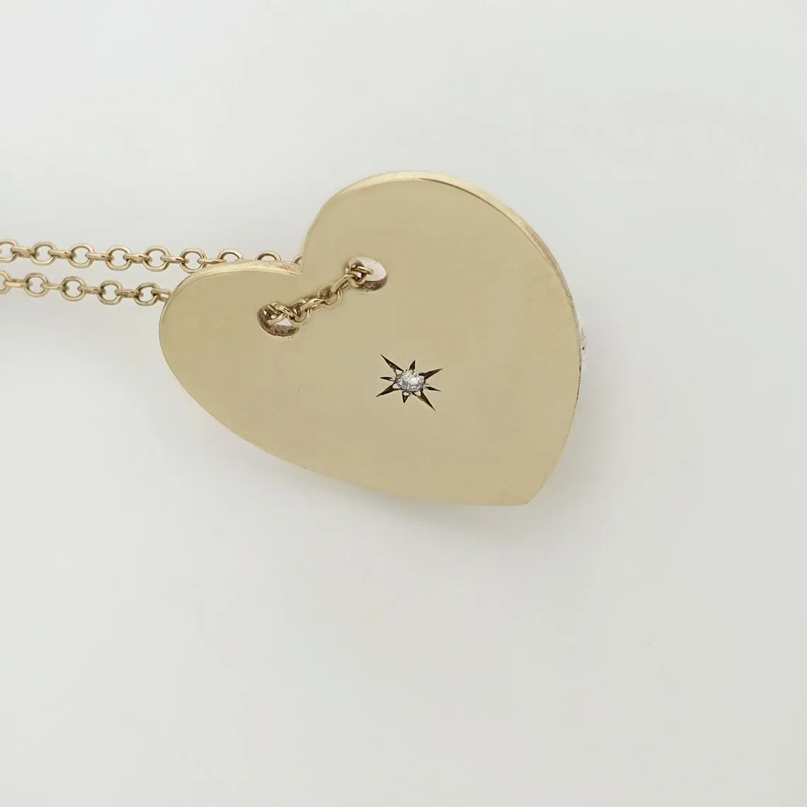 Heart necklace north star