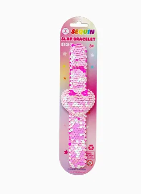 Heart Sequin Slap Bracelet