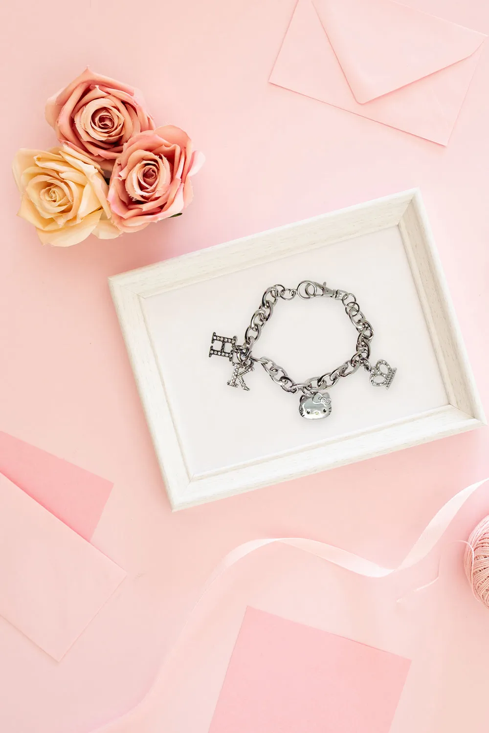Hello Kitty Crown Austrian Crystal Bracelet