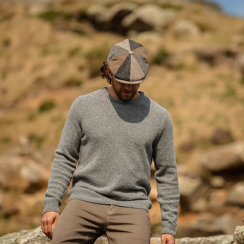 Herringbone Patch Newsboy Cap Multi-Coloured Wholesale Pack