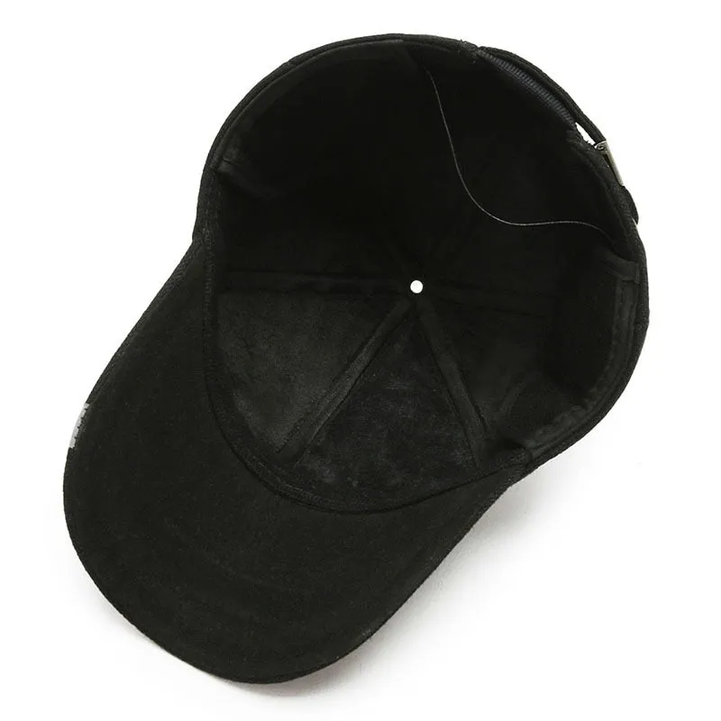 High Quality Cotton Mens Winter Baseball Cap with Earflaps Warm Bone Trucker Caps Adult Thicken Outdoor Snapback Hats