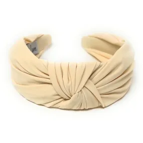 Ivory Wide Knotted Headband