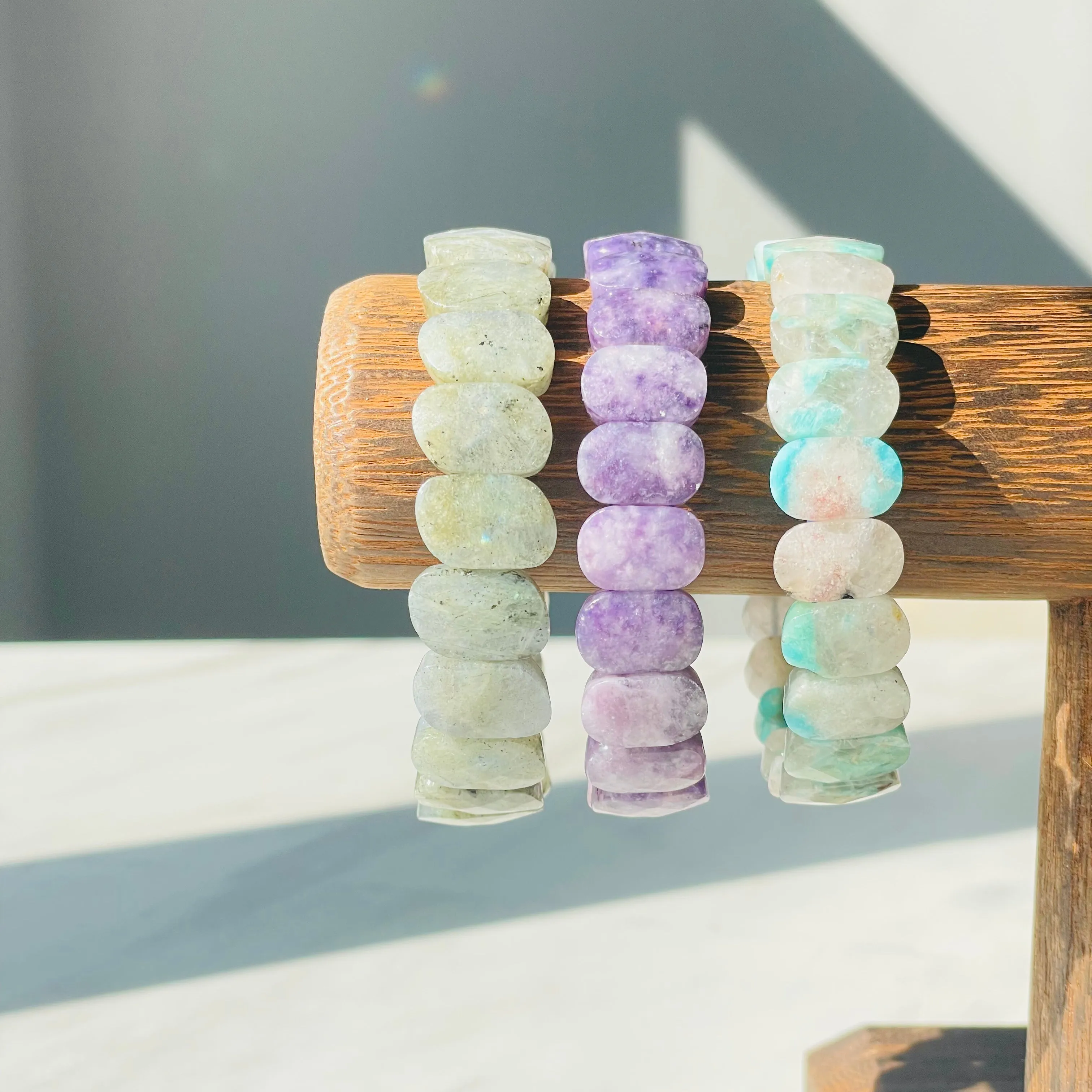 Labradorite Chunky Bracelet