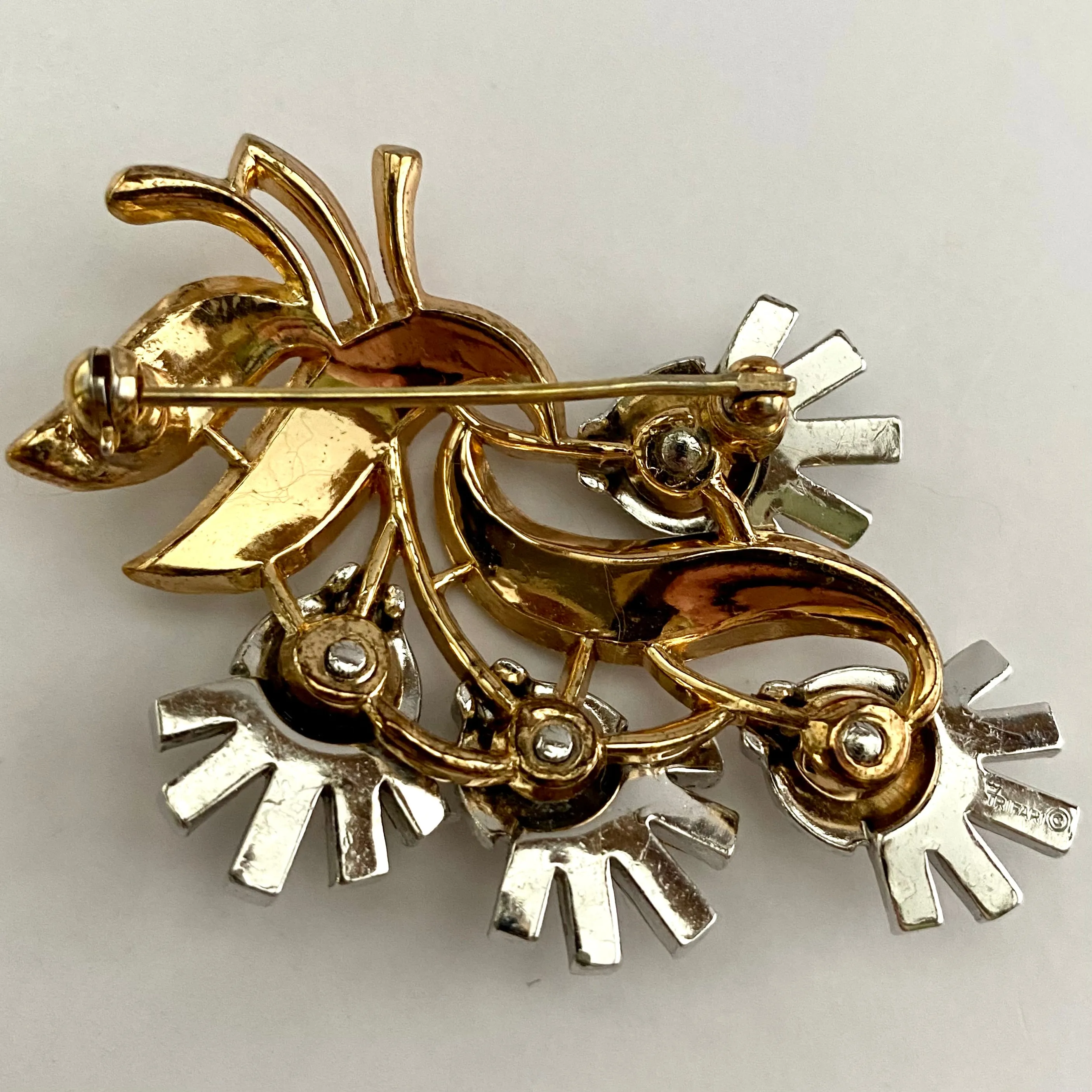 Late 50s/ Early 60s Trifari Rhinestone Brooch