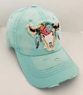 Longhorn/South Western cap /Custom Cap With Your NAME,  Personalized cap with your name / sun hat,Mother's day gift/vintage cap/