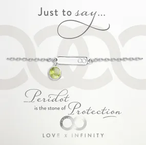 LXI Birthstone Bracelet Peridot/August