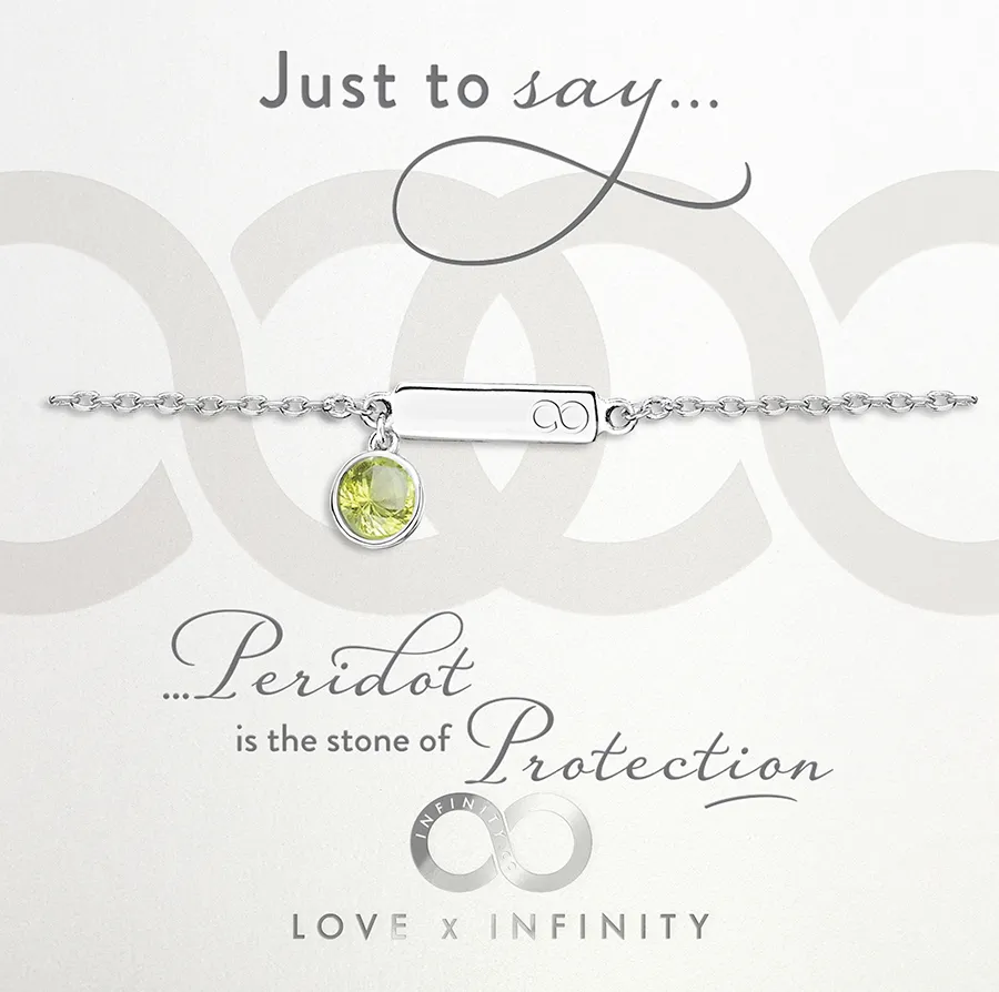 LXI Birthstone Bracelet Peridot/August