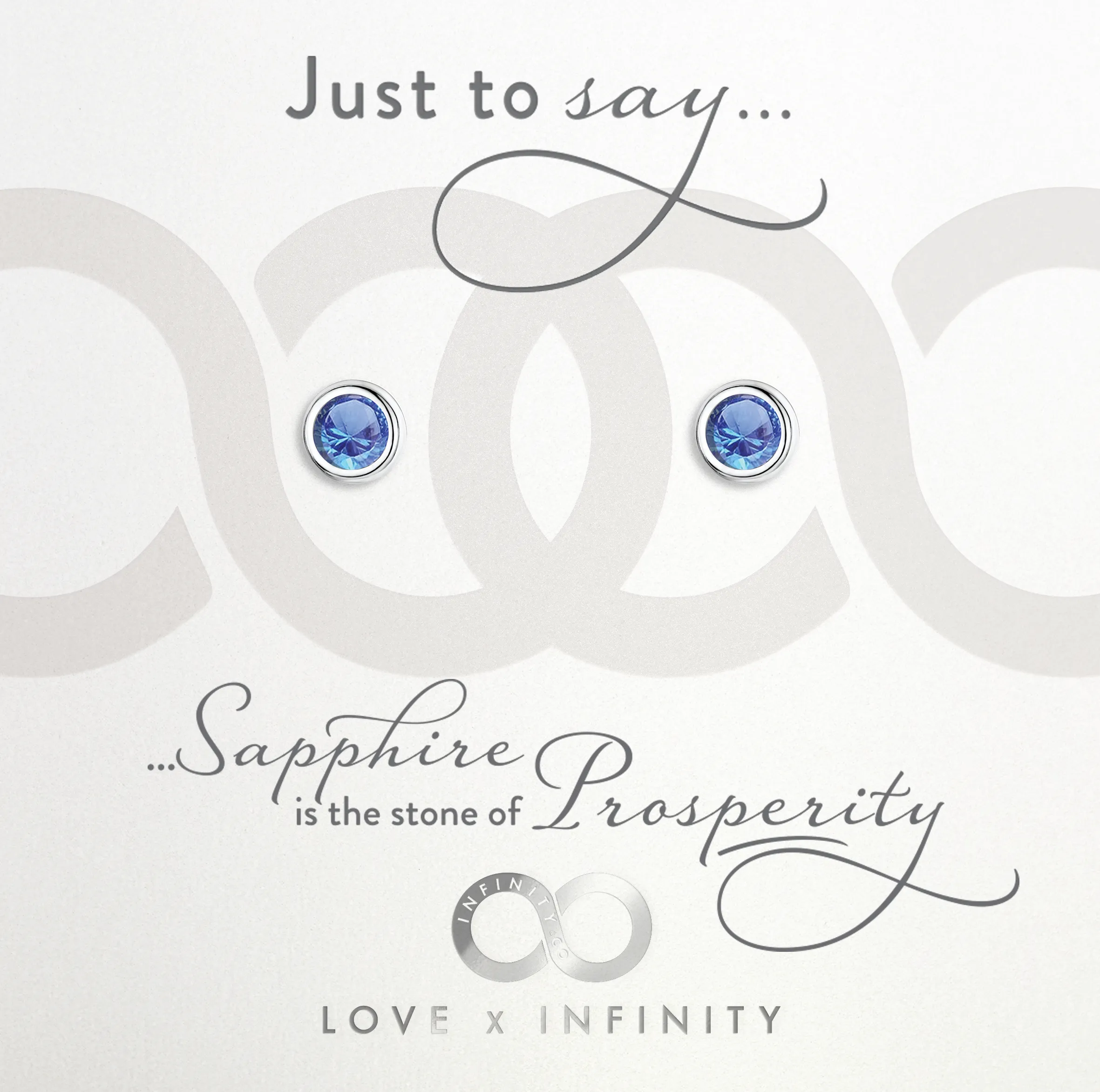 LXI Birthstone Earrings Sapphire/September