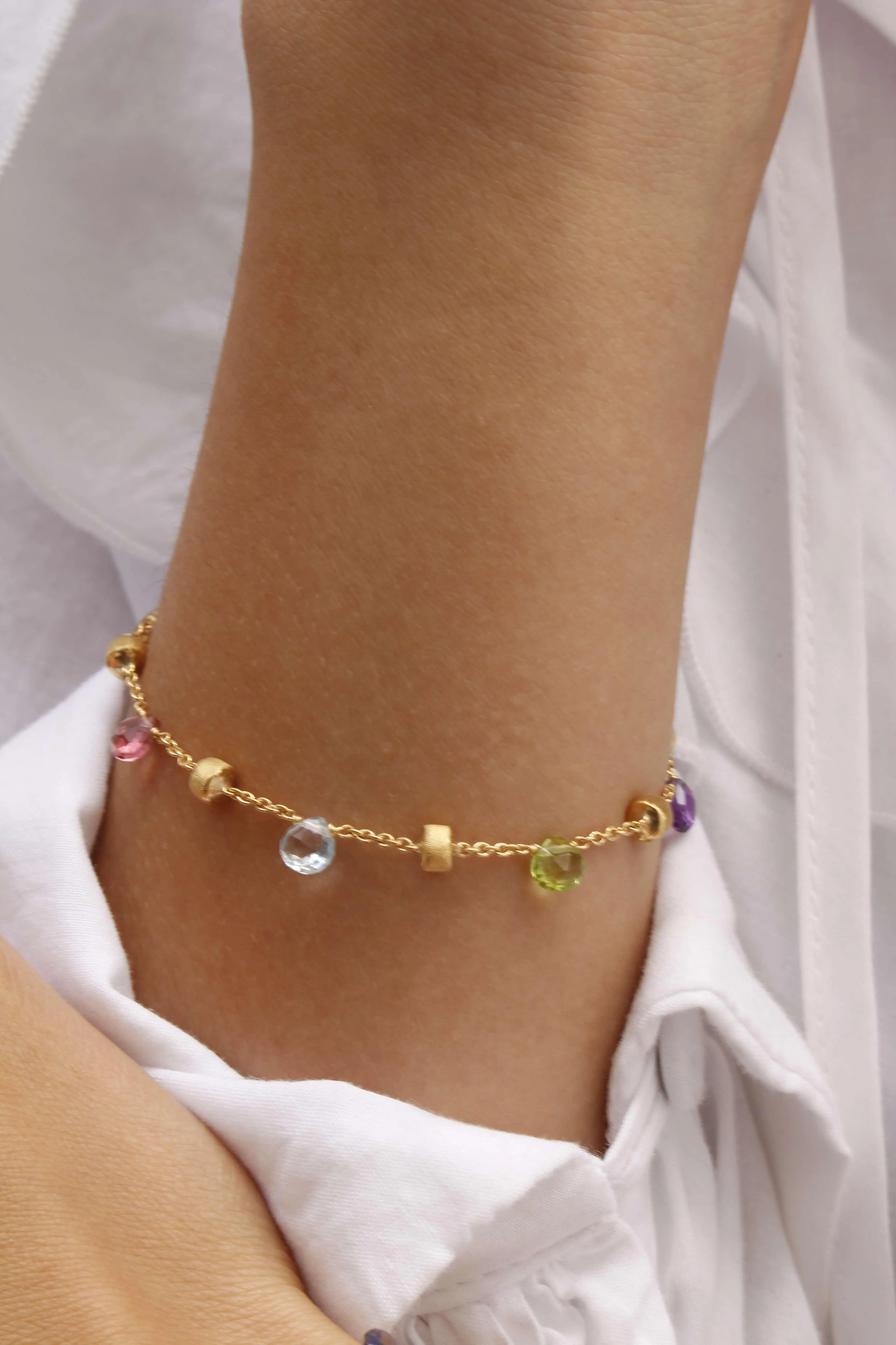 Marco Bicego Paradise 18k Gold Gemstone Bracelet