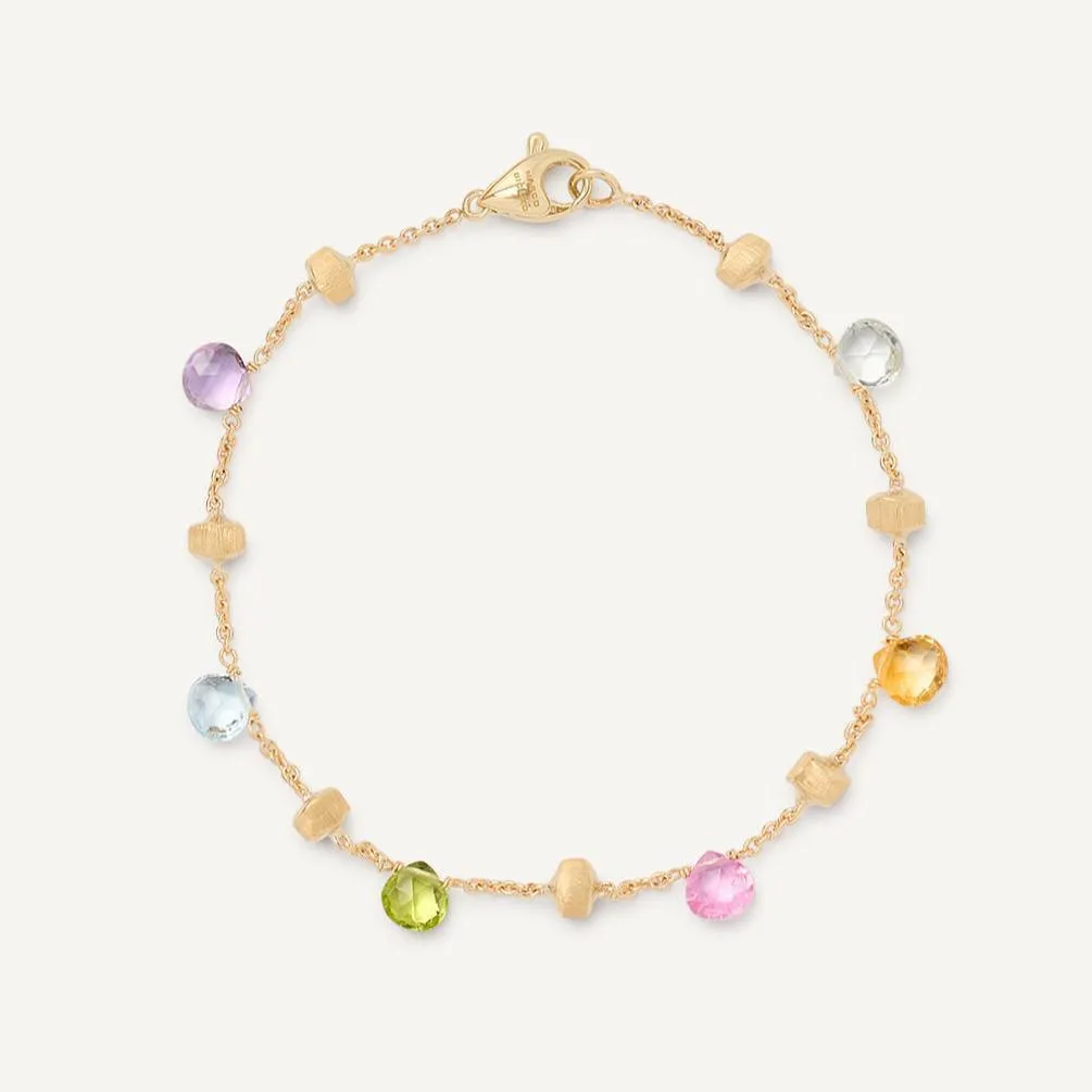 Marco Bicego Paradise 18k Gold Gemstone Bracelet