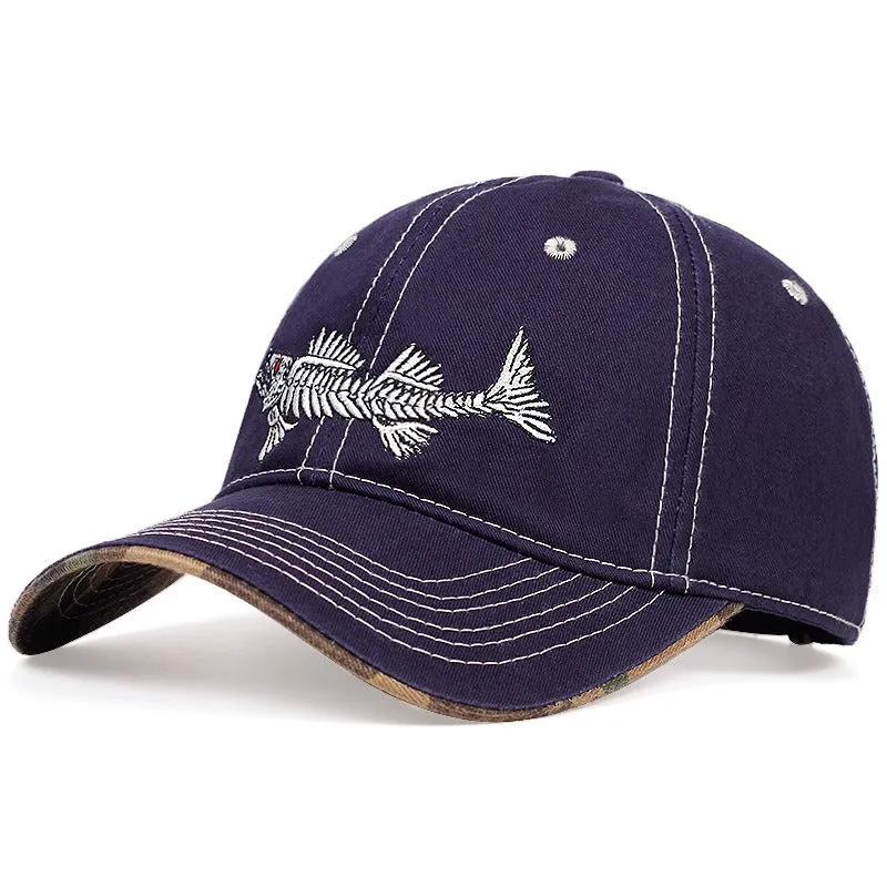 Mens fishbone outdoor sports travel cap