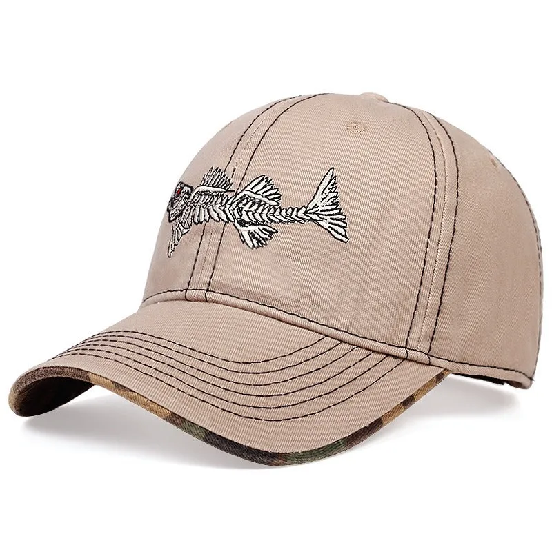 Mens fishbone outdoor sports travel cap