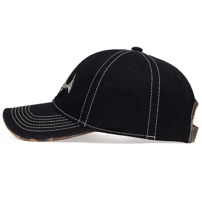 Mens fishbone outdoor sports travel cap