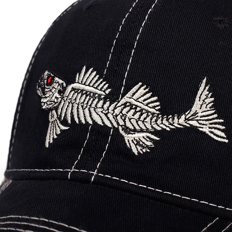 Mens fishbone outdoor sports travel cap
