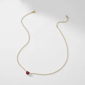MODERN LOVE RUBY LARGE HEART NECKLACE
