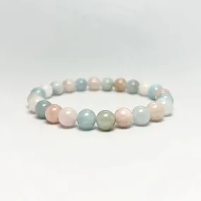 Morganite Beaded Bracelet