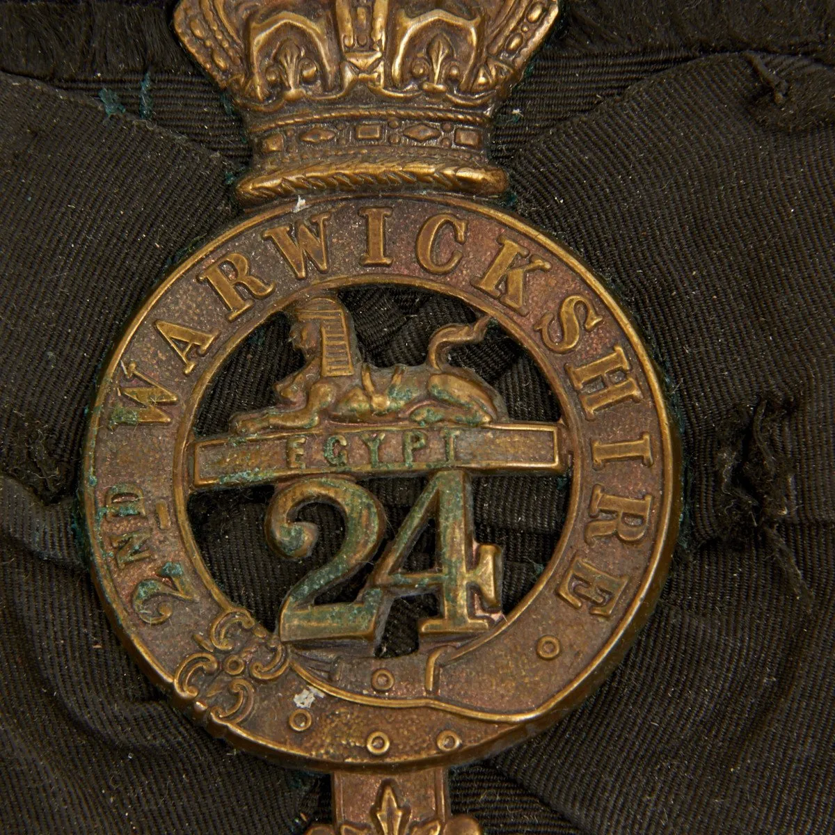 Original Pre-1881 British 24th of Foot Regimental Glengarry Cap with Badge