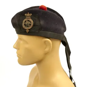 Original Pre-1881 British 24th of Foot Regimental Glengarry Cap with Badge