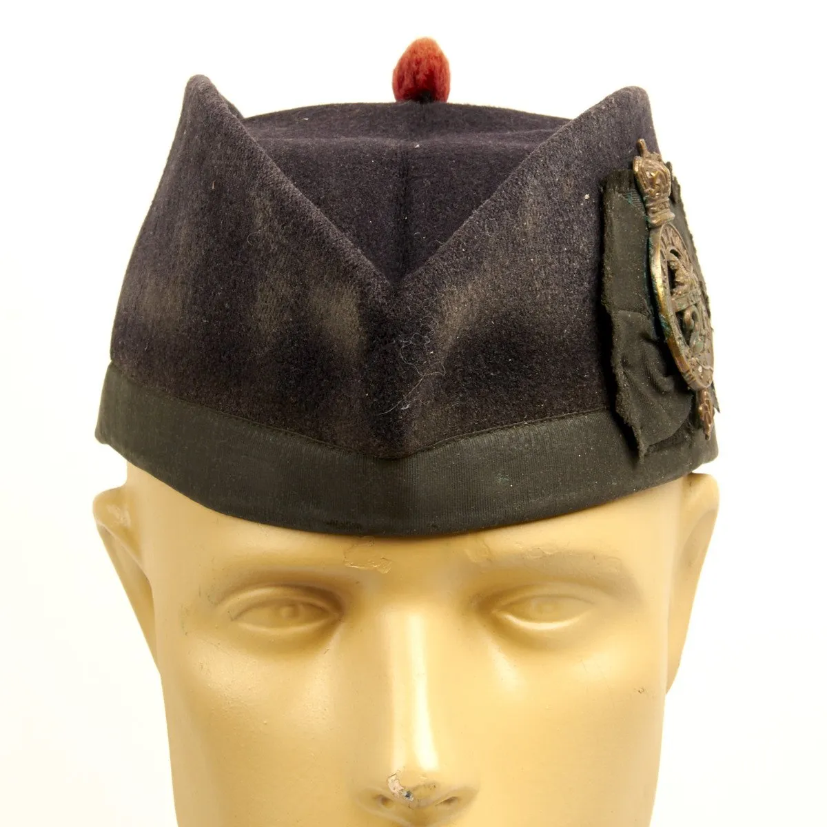 Original Pre-1881 British 24th of Foot Regimental Glengarry Cap with Badge