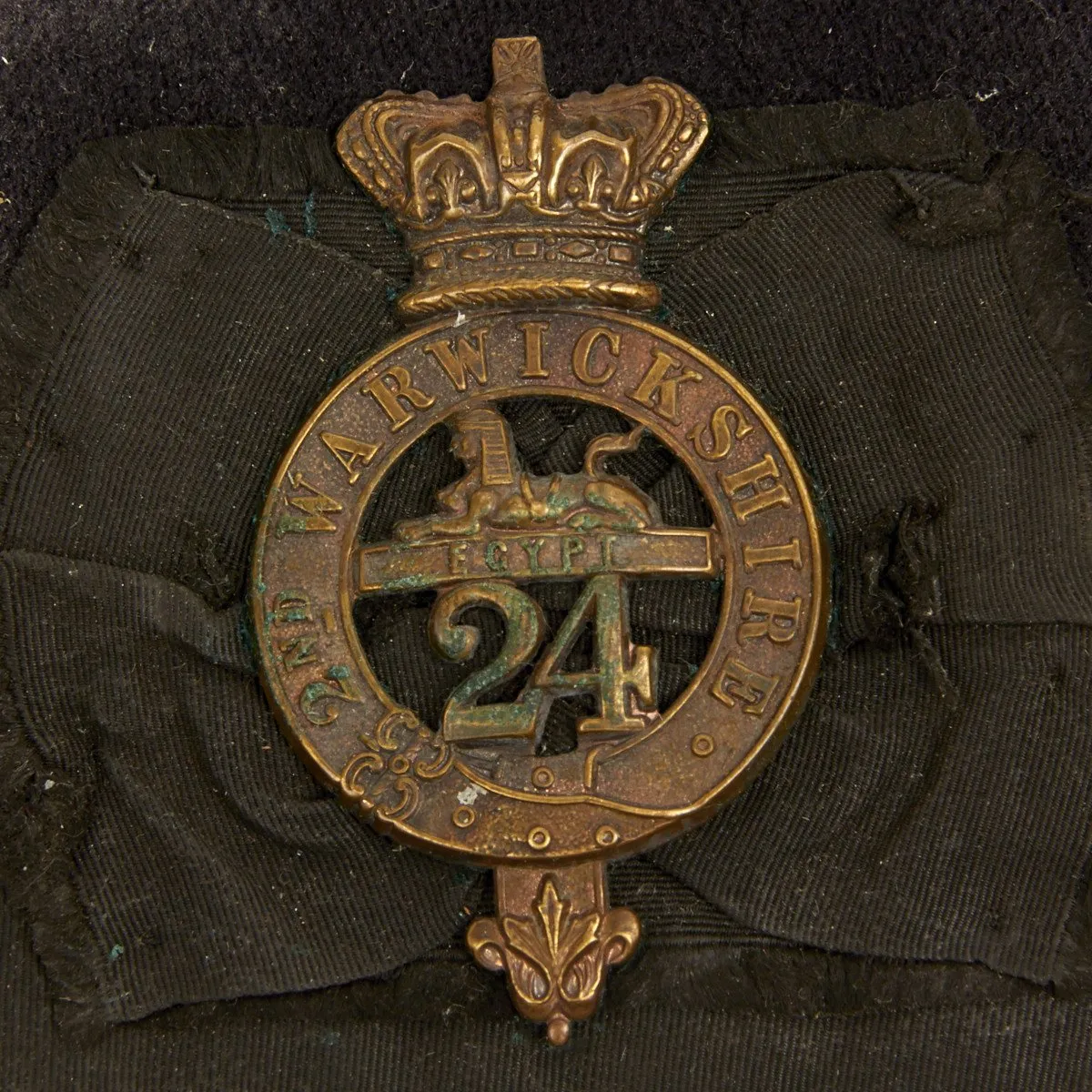 Original Pre-1881 British 24th of Foot Regimental Glengarry Cap with Badge