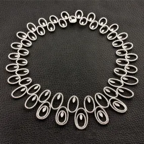 Oval Link Diamond Necklace