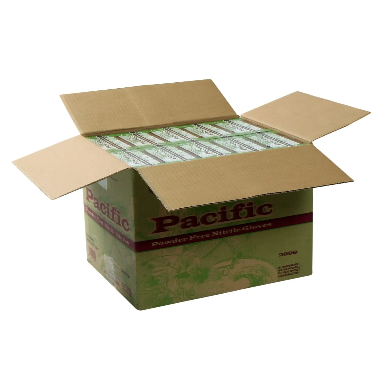 Pacific Powder Free Nitrile Gloves, Case of 1,000 (XXL: 900)
