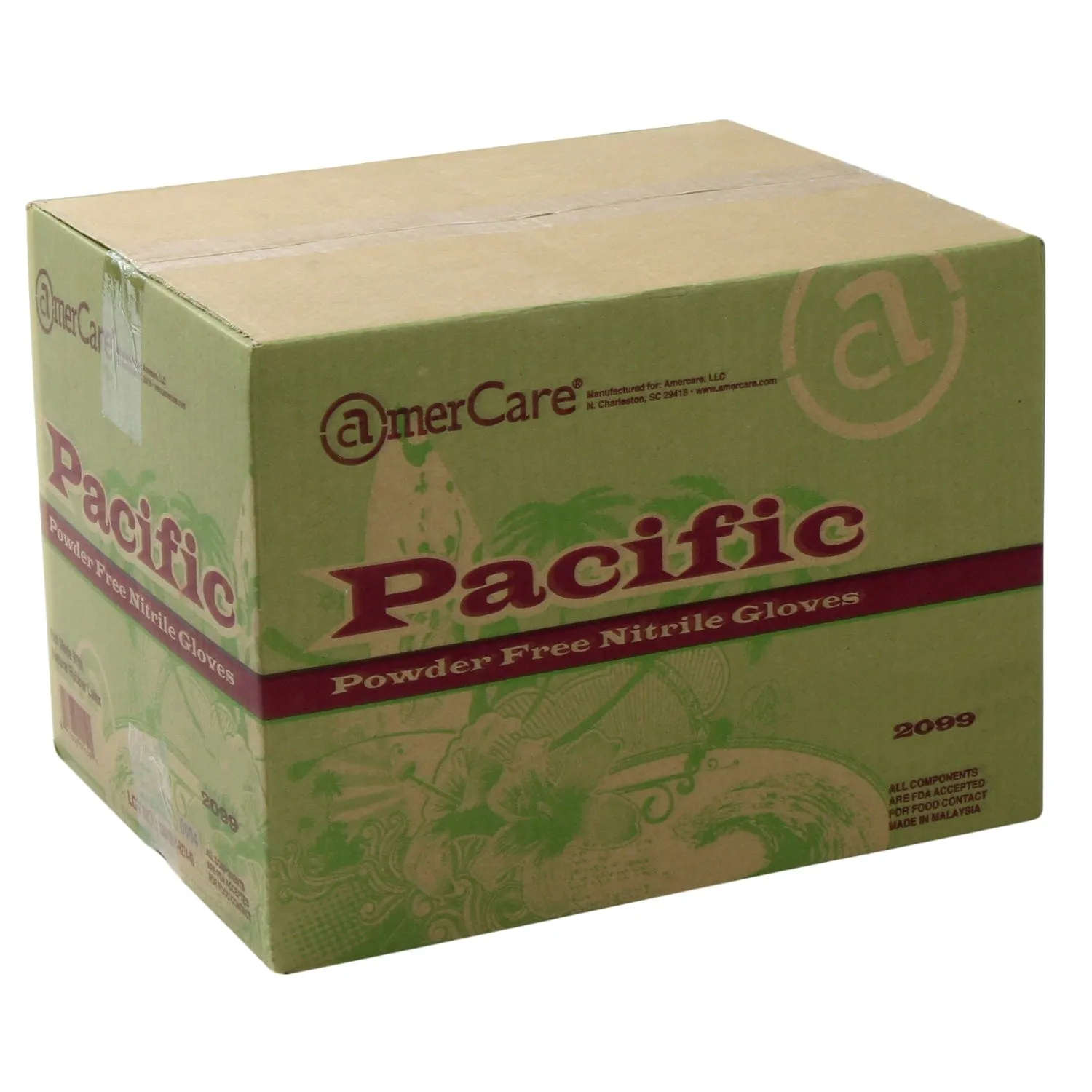 Pacific Powder Free Nitrile Gloves, Case of 1,000 (XXL: 900)