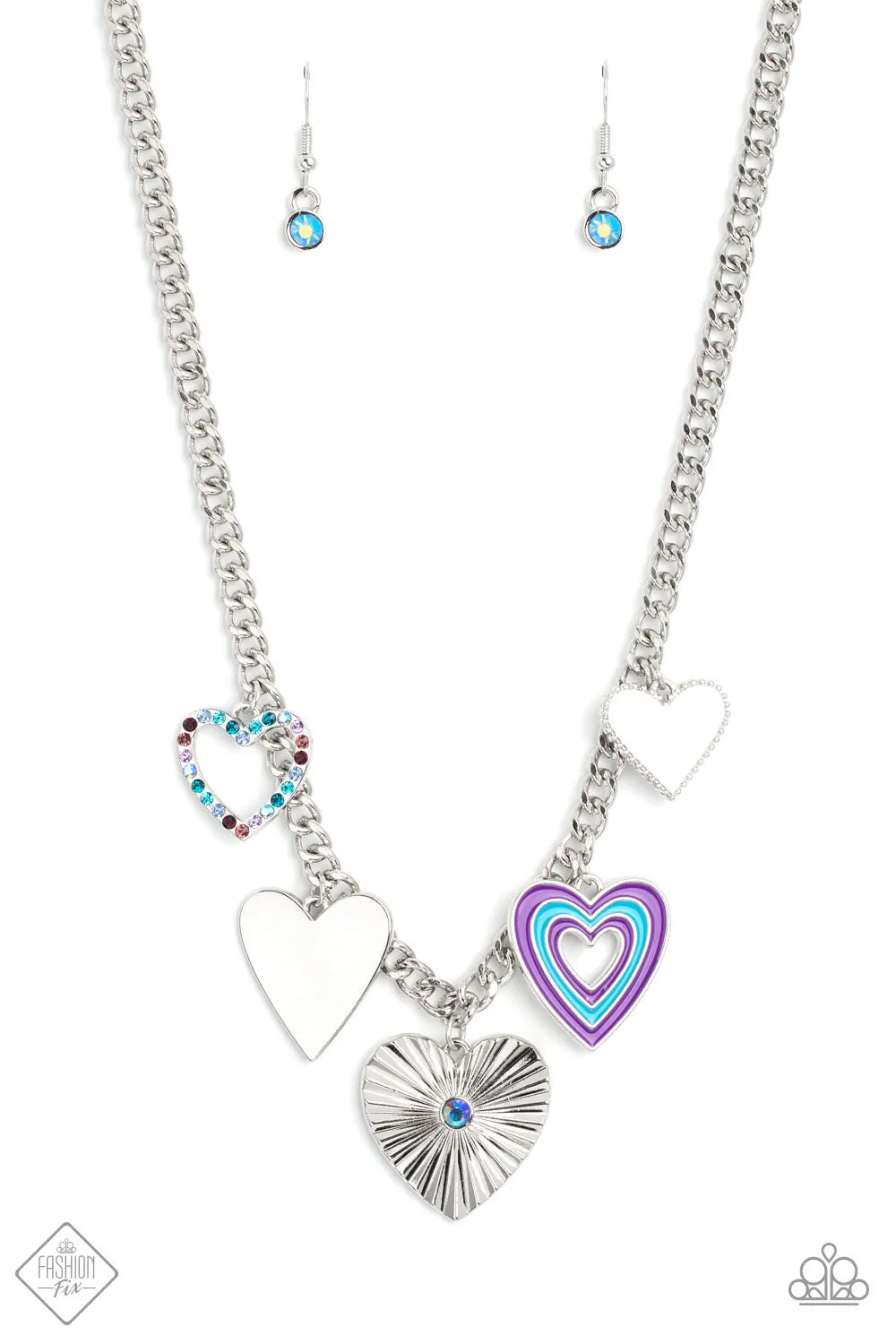 Paparazzi 2pc set: Retro Rhapsody - Multi Necklace-Funky Forte - Multi Bracelet - December Fashion Fix