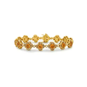 Pastel Diamond Flower Bracelet
