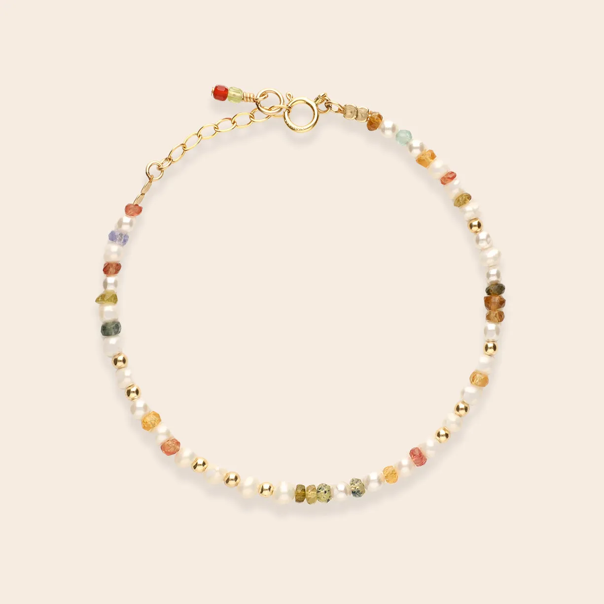 Pastel Pearl and Stone Bracelet