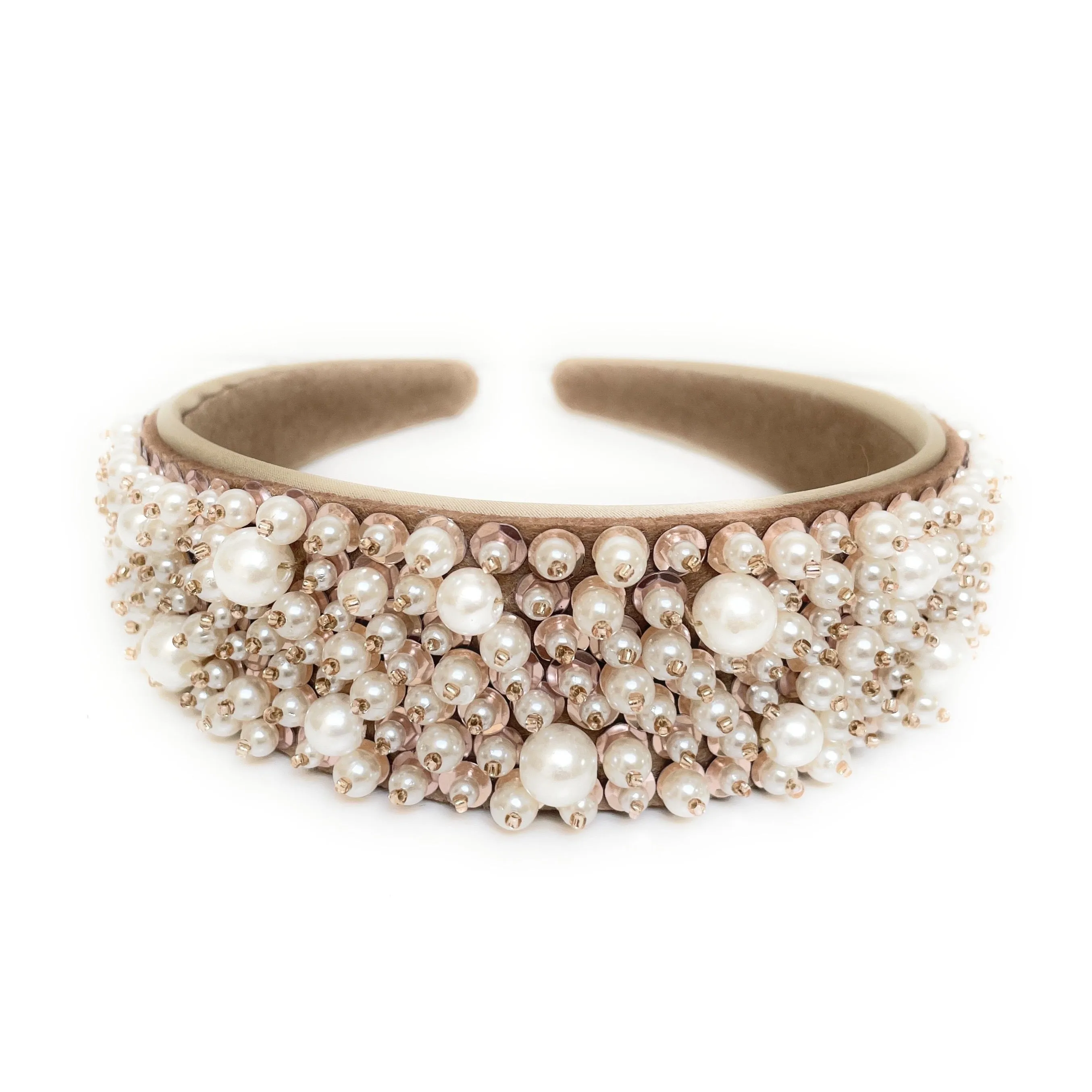 Pearl Headband (Beige)