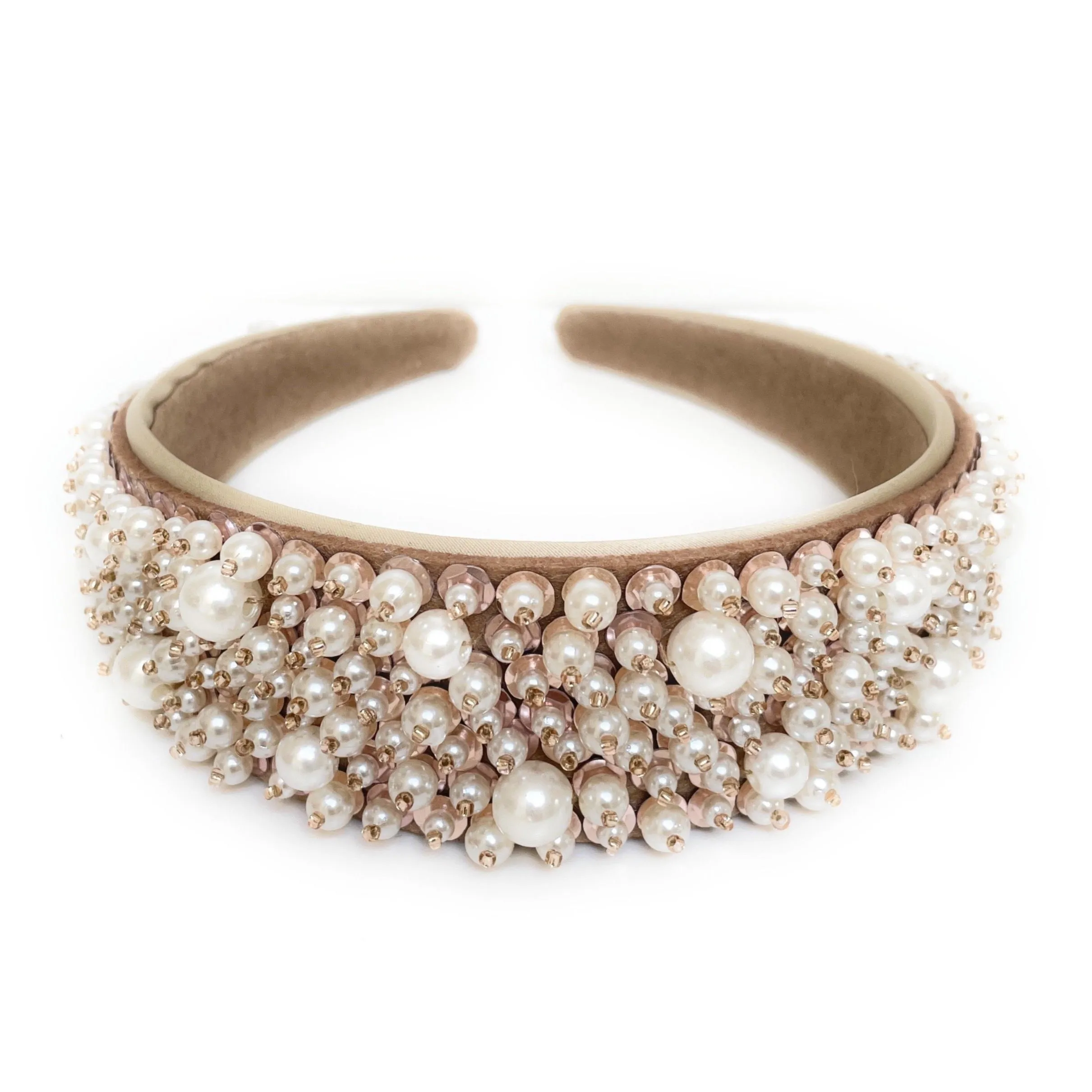 Pearl Headband (Beige)
